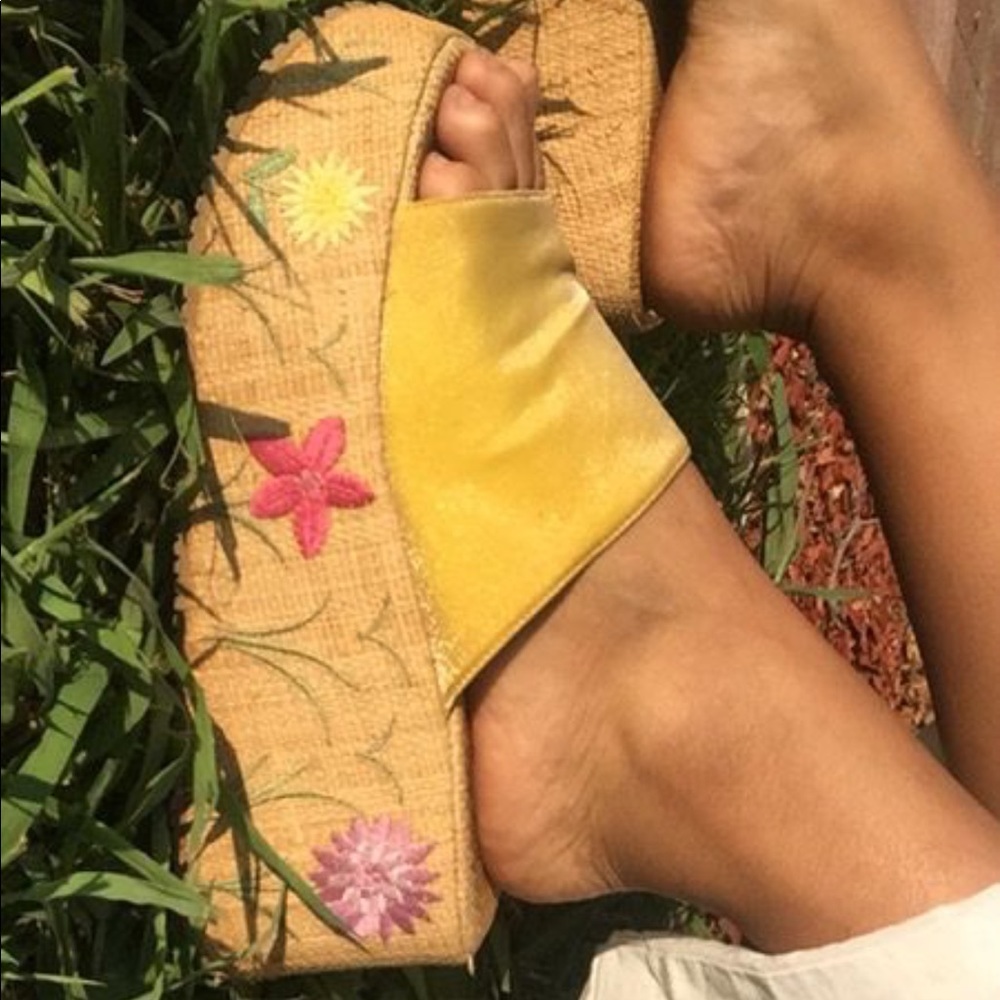 Vintage 90s Mudd slide on sandals